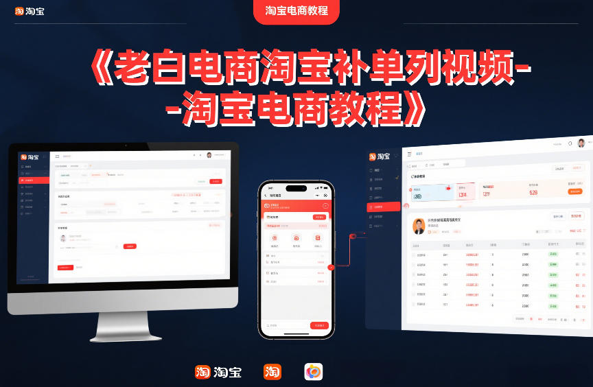 老白电商淘宝补单系列视频-淘宝电商教程网创吧-网创项目资源站-副业项目-创业项目-搞钱项目网创吧