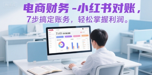 电商财务-小红书对账,7步搞定账务,轻松掌握利润网创吧-网创项目资源站-副业项目-创业项目-搞钱项目网创吧