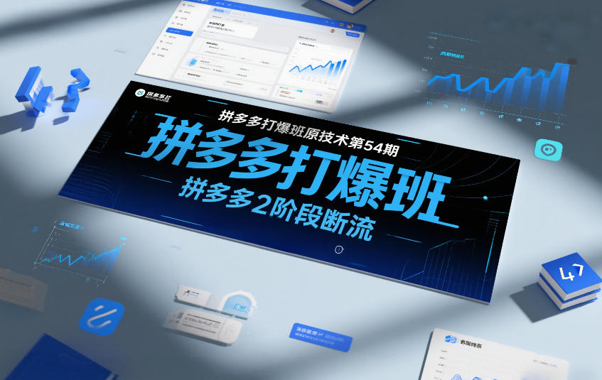 拼多多打爆班原创技术第54期,拼多多2阶段断流网创吧-网创项目资源站-副业项目-创业项目-搞钱项目网创吧