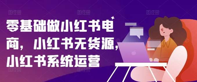 零基础做小红书电商,小红书无货源,小红书系统运营网创吧-网创项目资源站-副业项目-创业项目-搞钱项目网创吧