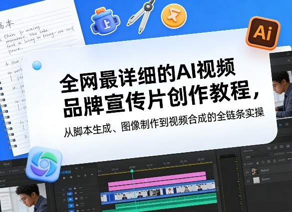 全网最详细的AI视频品牌宣传片创作教程,从脚本生成、图像制作到视频合成的全链条实操网创吧-网创项目资源站-副业项目-创业项目-搞钱项目网创吧