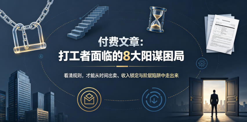 付费文章:打工者面临的8大阳谋困局网创吧-网创项目资源站-副业项目-创业项目-搞钱项目网创吧