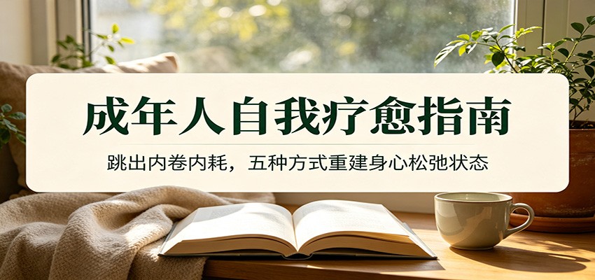 成年人自我疗愈指南:跳出内卷内耗,五种方式重建身心松弛状态网创吧-网创项目资源站-副业项目-创业项目-搞钱项目网创吧