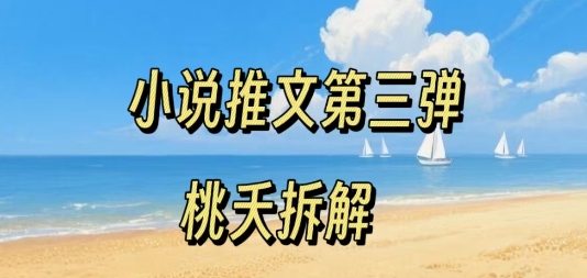 小说推文项目操作全流程第三弹,0粉就能做,门槛低非常适合新手网创吧-网创项目资源站-副业项目-创业项目-搞钱项目网创吧