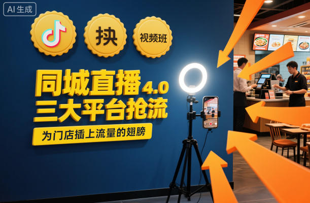 同城直播实操班4.0,三大平台抢流,为门店插上流量的翅膀网创吧-网创项目资源站-副业项目-创业项目-搞钱项目网创吧