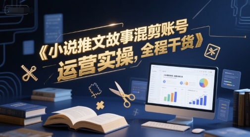 小说推文故事混剪账号运营实操,全程干货网创吧-网创项目资源站-副业项目-创业项目-搞钱项目网创吧