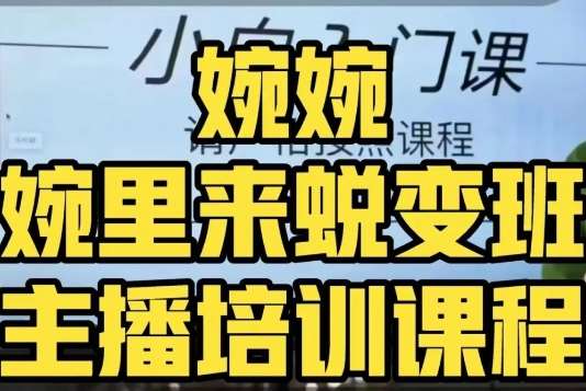 婉婉·婉里来蜕变班(主播课)全方位理解底层逻辑并灵活运用网创吧-网创项目资源站-副业项目-创业项目-搞钱项目网创吧