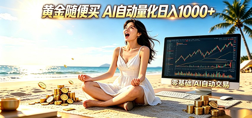 黄金随便买？AI自动外汇量化交易 在家当皇帝 日入1000+网创吧-网创项目资源站-副业项目-创业项目-搞钱项目网创吧
