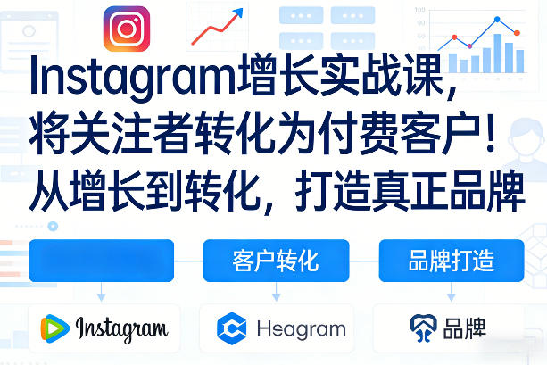 Instagram增长实战课,将关注者转化为付费客户!从增长到转化,打造真正品牌(双语字幕)网创吧-网创项目资源站-副业项目-创业项目-搞钱项目网创吧
