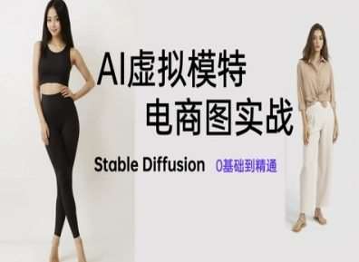 AI虚拟模特电商图实战,AI绘画Stable Diffusion 0基础到精通网创吧-网创项目资源站-副业项目-创业项目-搞钱项目网创吧
