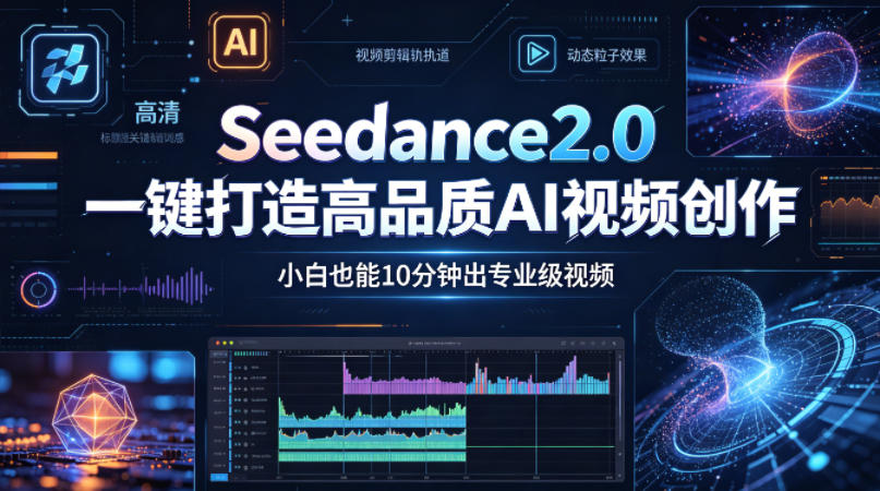Seedance2.0一键打造高品质AI视频创作，小白也能10分钟出专业级视频网创吧-网创项目资源站-副业项目-创业项目-搞钱项目网创吧