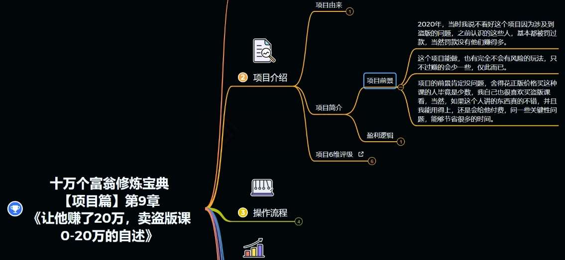 十万个富翁修炼宝典之9.让他赚了20万，卖盗版课0-20万的自述网创吧-网创项目资源站-副业项目-创业项目-搞钱项目网创吧