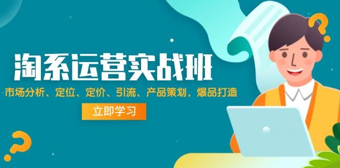 （12186期）淘系运营实战班：市场分析、定位、定价、引流、产品策划，爆品打造网创吧-网创项目资源站-副业项目-创业项目-搞钱项目网创吧