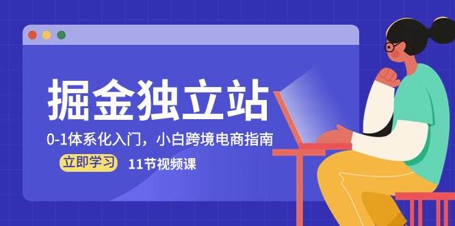(10536期)掘金 独立站,0-1体系化入门,小白跨境电商指南(11节视频课)网创吧-网创项目资源站-副业项目-创业项目-搞钱项目网创吧