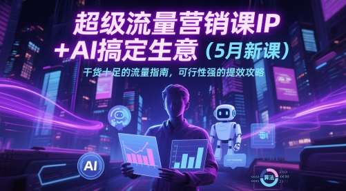 超级流量营销课IP+AI搞定生意(5月新课)干货十足的流量指南,可行性强的提效攻略网创吧-网创项目资源站-副业项目-创业项目-搞钱项目网创吧
