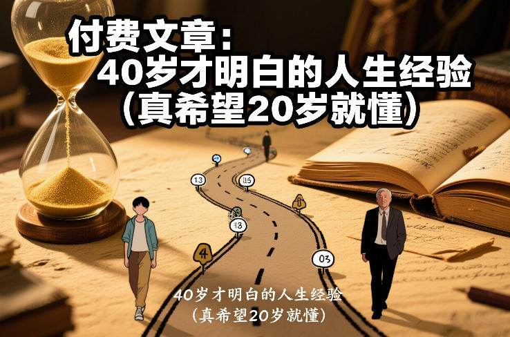 付费文章:40岁才明白的人生经验(真希望20岁就懂)网创吧-网创项目资源站-副业项目-创业项目-搞钱项目网创吧
