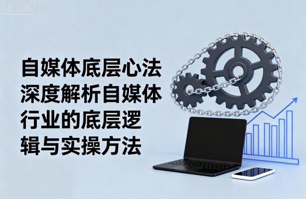 自媒体底层心法，深度解析自媒体行业的底层逻辑与实操方法网创吧-网创项目资源站-副业项目-创业项目-搞钱项目网创吧