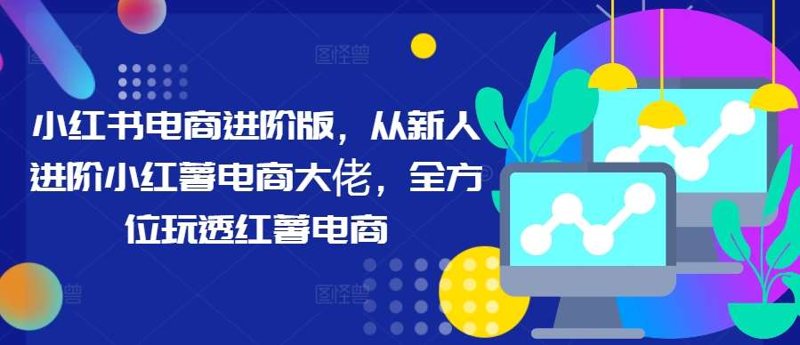 小红书电商进阶版,从新人进阶小红薯电商大佬,全方位玩透红薯电商网创吧-网创项目资源站-副业项目-创业项目-搞钱项目网创吧