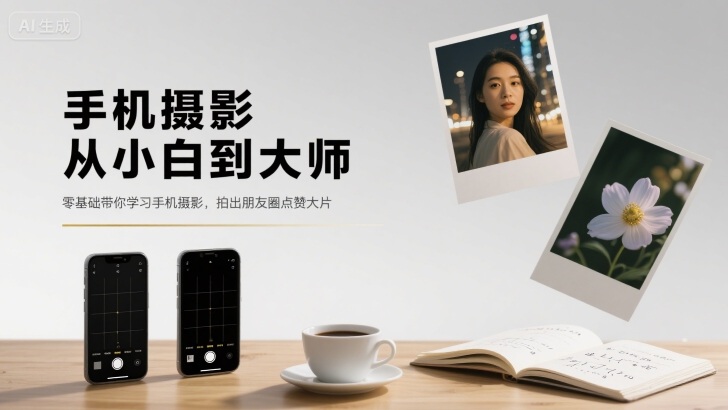 手机摄影从小白到大师,零基础带你学习手机摄影,拍出朋友圈点赞大片网创吧-网创项目资源站-副业项目-创业项目-搞钱项目网创吧