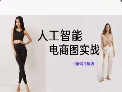 人工智能SD电商图实战，ai绘图0基础到精通网创吧-网创项目资源站-副业项目-创业项目-搞钱项目网创吧