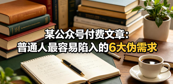 某公众号付费文章:普通人最容易陷入的6大伪需求网创吧-网创项目资源站-副业项目-创业项目-搞钱项目网创吧
