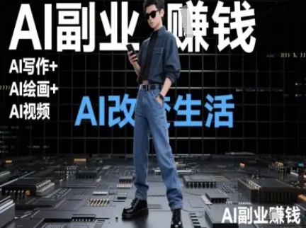 AI改变生活(Ai写作+AI绘画+Ai视频),AI副业挣钱网创吧-网创项目资源站-副业项目-创业项目-搞钱项目网创吧