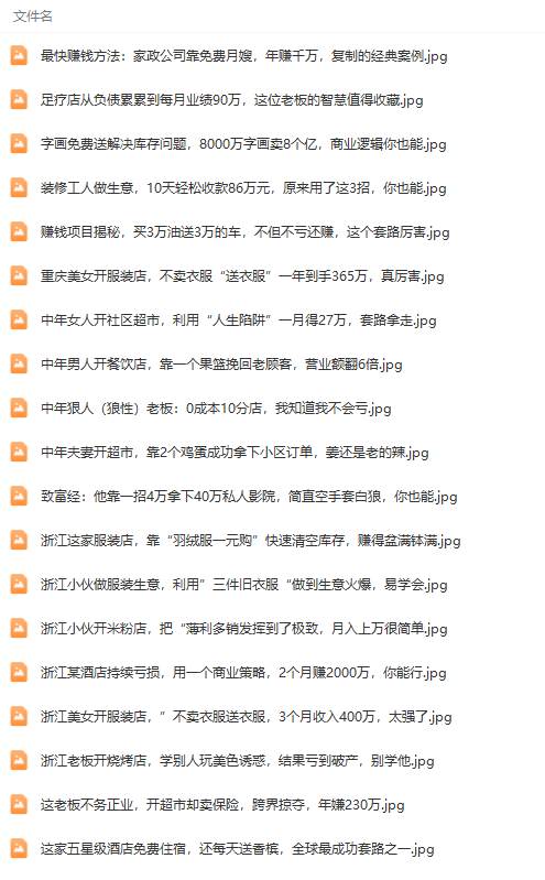 (9607期)真实有效391套商业模式,年入几十到几百万案例解析(电子书+视频+图文)网创吧-网创项目资源站-副业项目-创业项目-搞钱项目网创吧