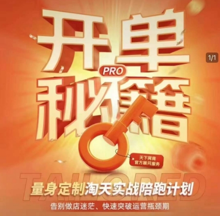 淘宝开单秘籍PRO,量身定制淘天实战陪跑计划,告别做店迷茫、快速突破运营瓶颈期(更新6月)网创吧-网创项目资源站-副业项目-创业项目-搞钱项目网创吧