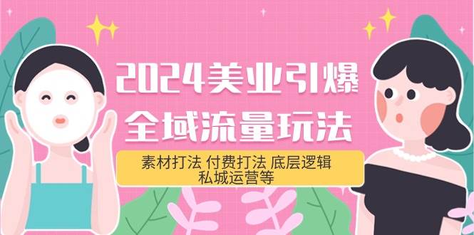 (9867期)2024美业-引爆全域流量玩法,素材打法 付费打法 底层逻辑 私城运营等(31节)网创吧-网创项目资源站-副业项目-创业项目-搞钱项目网创吧
