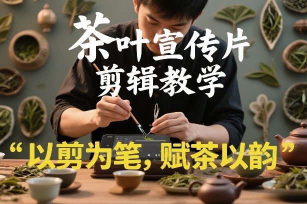 茶叶宣传片剪辑教学,以剪为笔,赋茶以韵,新手也能拍出高级感网创吧-网创项目资源站-副业项目-创业项目-搞钱项目网创吧