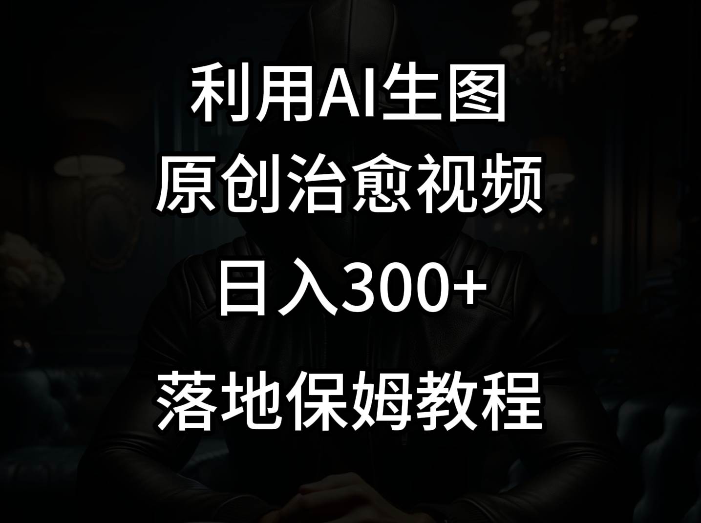 抖音最新爆款项目，治愈视频，仅靠一张图日入300+网创吧-网创项目资源站-副业项目-创业项目-搞钱项目网创吧
