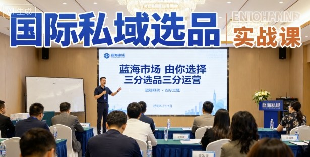 国际私域选品实战课,蓝海市场由你选择,七分选品三分运营网创吧-网创项目资源站-副业项目-创业项目-搞钱项目网创吧