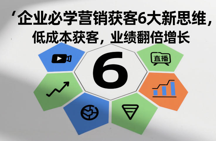 企业必学营销获客6大新思维,低成本获客,业绩翻倍增长网创吧-网创项目资源站-副业项目-创业项目-搞钱项目网创吧