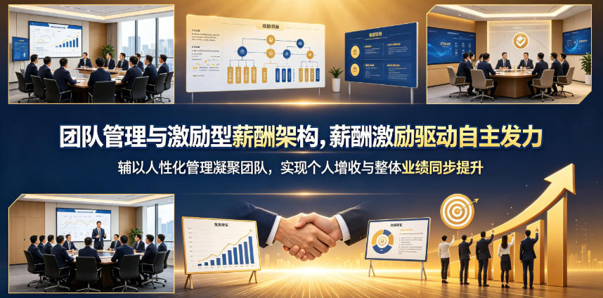 团队管理与激励型薪酬架构，薪酬激励驱动自主发力，辅以人性化管理凝聚团队，实现个人增收与整体业绩同步提升网创吧-网创项目资源站-副业项目-创业项目-搞钱项目网创吧