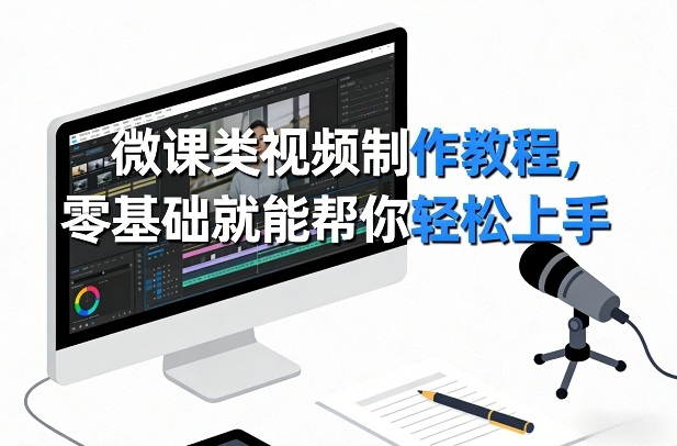 微课类视频制作教程，零基础就能帮你轻松上手网创吧-网创项目资源站-副业项目-创业项目-搞钱项目网创吧