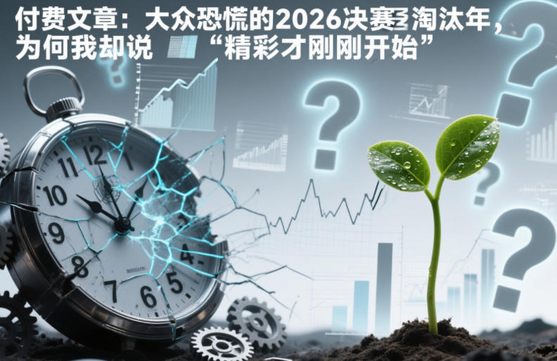 付费文章:大众恐慌的2026决赛淘汰年,为何我却说“精彩才刚刚开始”?网创吧-网创项目资源站-副业项目-创业项目-搞钱项目网创吧