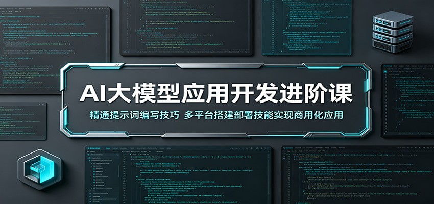 AI大模型应用开发进阶课：精通提示词编写技巧，多平台搭建部署技能实现商用化应用网创吧-网创项目资源站-副业项目-创业项目-搞钱项目网创吧