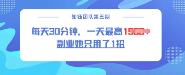 副业她只用了1招,每天30分钟,无脑二创,一天最高1.5k网创吧-网创项目资源站-副业项目-创业项目-搞钱项目网创吧