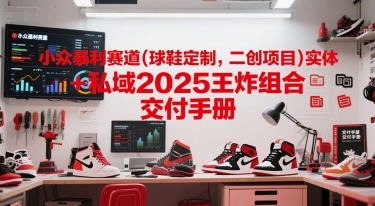 小众暴利赛道(球鞋定制,二创项目)实体+私域2025王炸组合 交付手册网创吧-网创项目资源站-副业项目-创业项目-搞钱项目网创吧