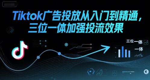 Tiktok广告投放从入门到精通,三位一体加强投流效果网创吧-网创项目资源站-副业项目-创业项目-搞钱项目网创吧