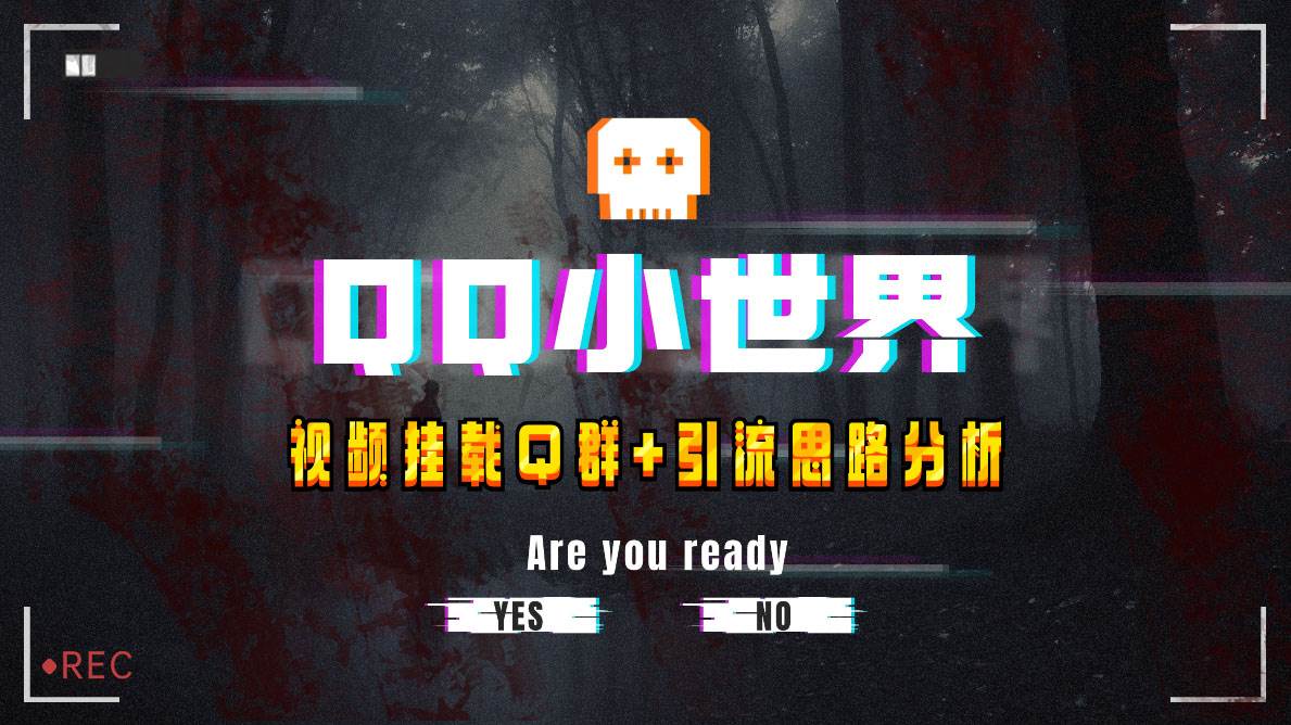 (8031期)【全网首发】QQ小世界_Q群挂载教程+引流思路分析网创吧-网创项目资源站-副业项目-创业项目-搞钱项目网创吧