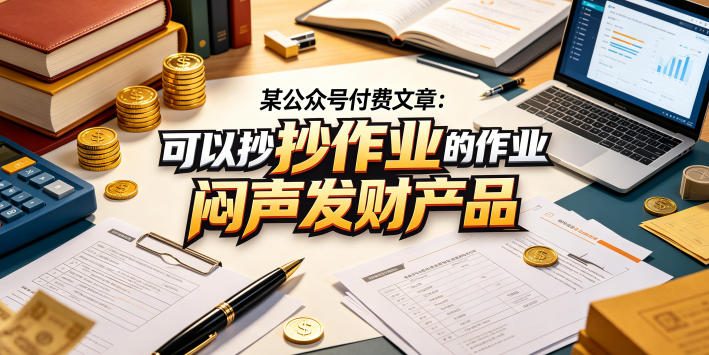 某公众号付费文章:可以抄作业的闷声发财产品网创吧-网创项目资源站-副业项目-创业项目-搞钱项目网创吧