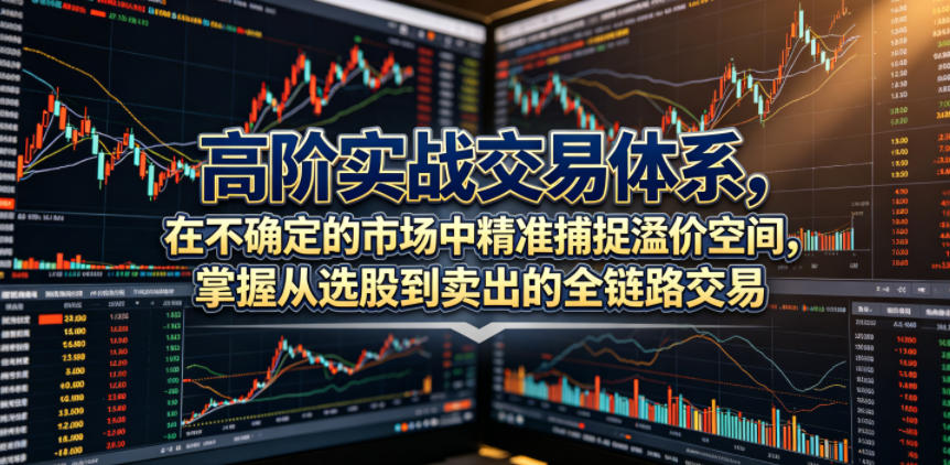 高阶实战交易体系，在不确定的市场中精准捕捉溢价空间，掌握从选股到卖出的全链路交易心法（更新6月）网创吧-网创项目资源站-副业项目-创业项目-搞钱项目网创吧