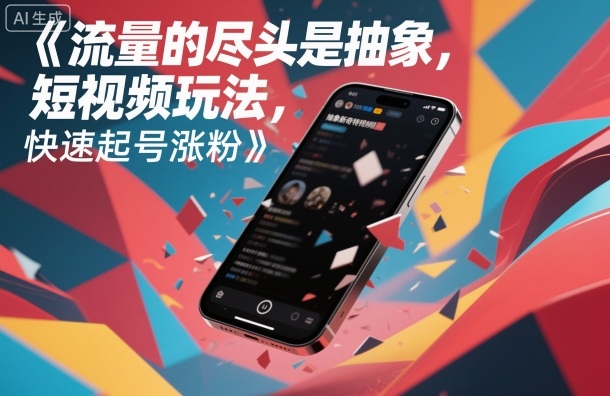 流量的尽头是抽象,抽象新奇特短视频玩法,快速起号涨粉网创吧-网创项目资源站-副业项目-创业项目-搞钱项目网创吧