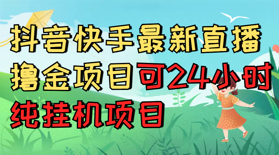 抖音快手最新直播撸金项目可24小时纯挂机项目网创吧-网创项目资源站-副业项目-创业项目-搞钱项目网创吧