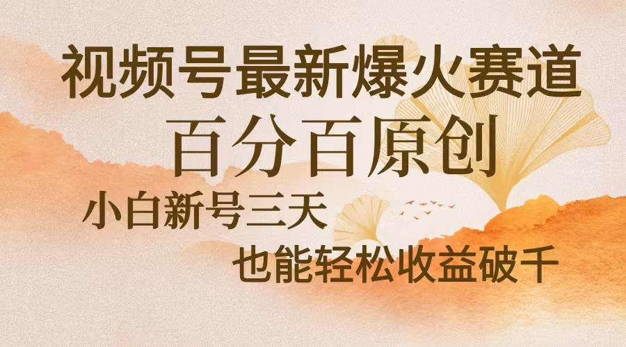 (13225期)视频号最新爆火赛道,中老年粉深信不疑,百分百原创,新号三天收益轻松...网创吧-网创项目资源站-副业项目-创业项目-搞钱项目网创吧