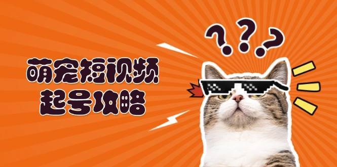萌宠短视频起号攻略:定位搭建推流全解析,助力新手轻松打造爆款网创吧-网创项目资源站-副业项目-创业项目-搞钱项目网创吧