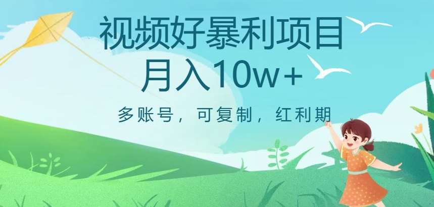 视频号暴利项目,多账号,可复制,红利期,月入10w+【揭秘】网创吧-网创项目资源站-副业项目-创业项目-搞钱项目网创吧