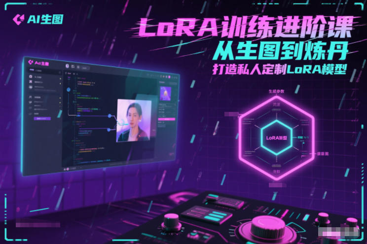 LoRA训练进阶课，从生图到炼丹，打造私人定制LoRA模型网创吧-网创项目资源站-副业项目-创业项目-搞钱项目网创吧