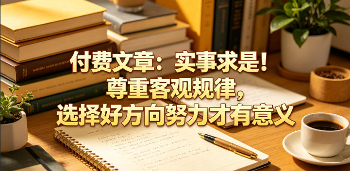 付费文章:实事求是!尊重客观规律,选择好方向努力才有意义网创吧-网创项目资源站-副业项目-创业项目-搞钱项目网创吧